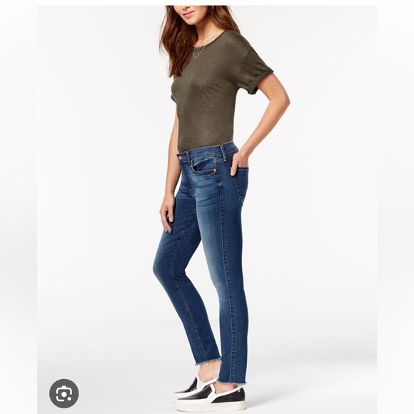 7FAM Vintage Straight Jeans Cropped High Waist - Picture 1 of 6